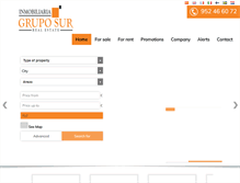 Tablet Screenshot of inmogruposur.com
